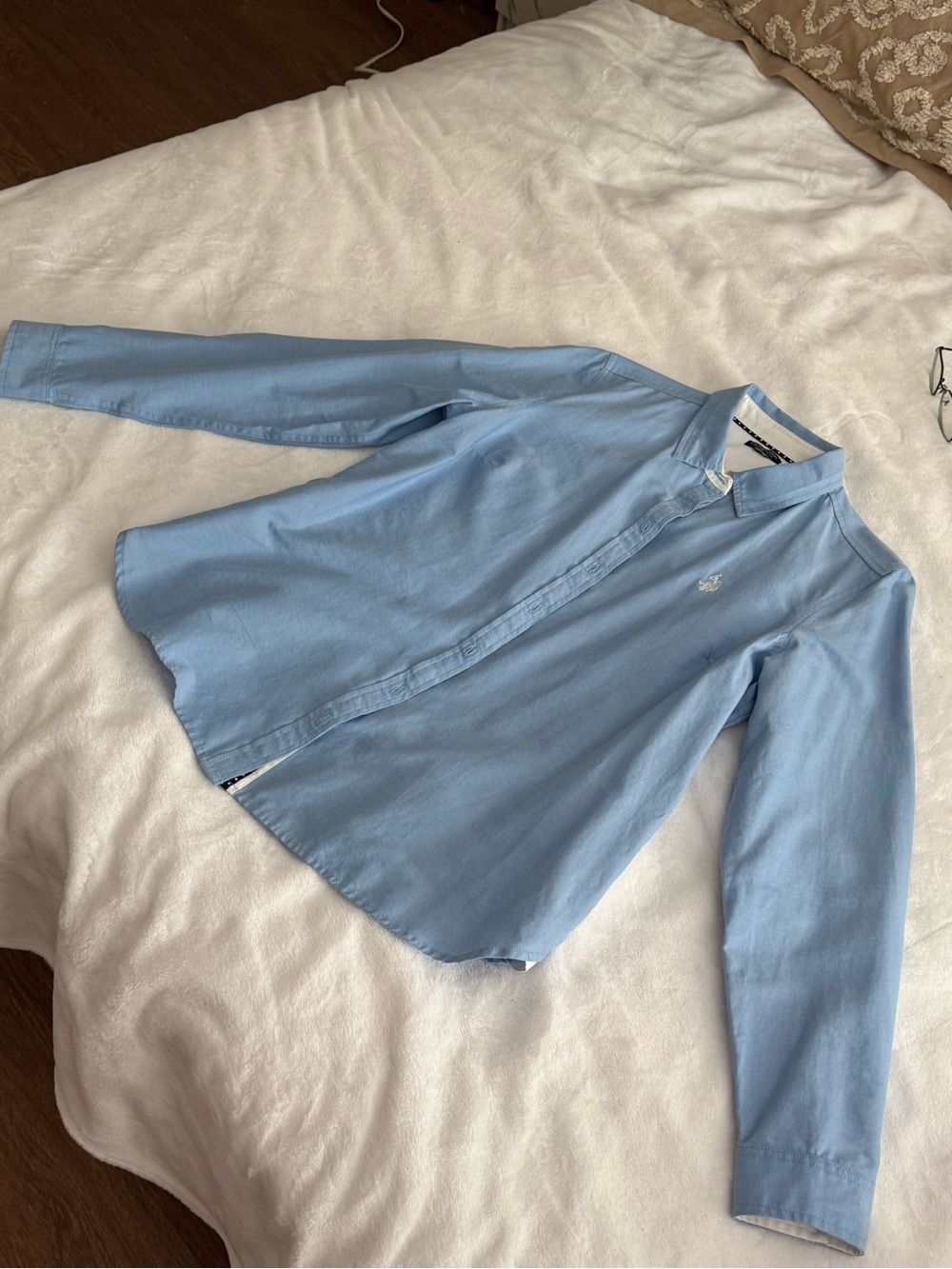 Polo by Ralph Lauren Pale Blue Long-Sleeve Button-Up Shirt - Picture 4 of 5